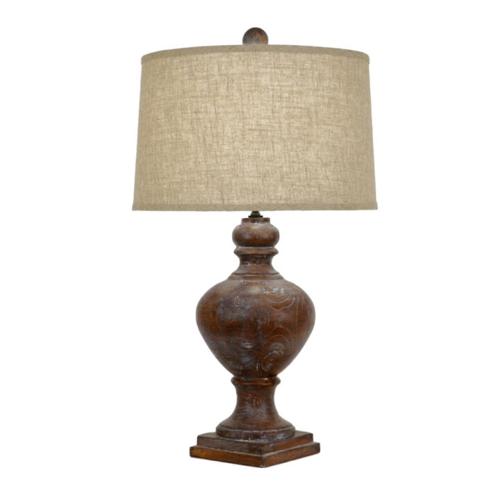 Celline Home Franco Solid Wood Table Lamp