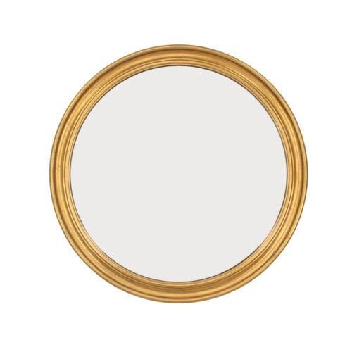 Arena Gold Leaf Round Mirror- Celline Home