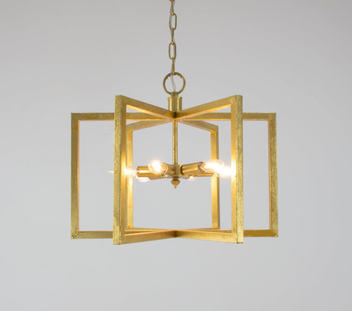 Aron 6 Light Gold Lantern- Celline Home