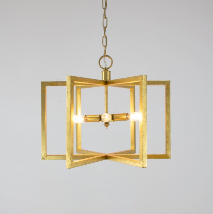 Aron 6 Light Gold Lantern- Celline Home