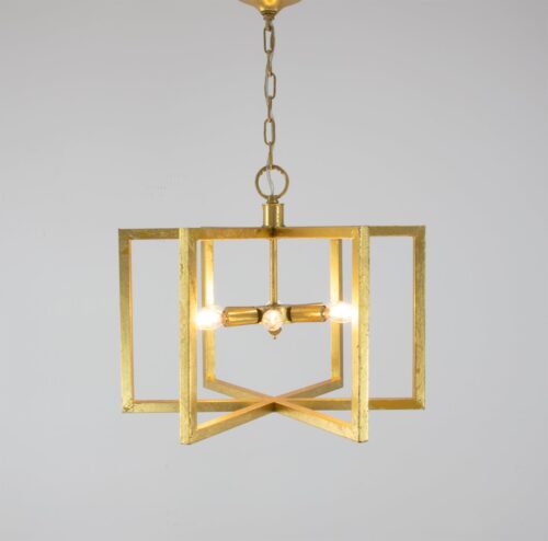 Aron 6 Light Gold Lantern- Celline Home