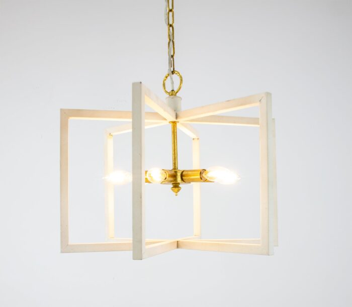 Aron 6 Light White and Gold Lantern- Celline Home