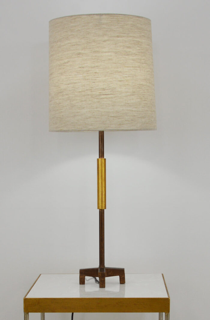 Aylan Brown and Gold Table Lamp