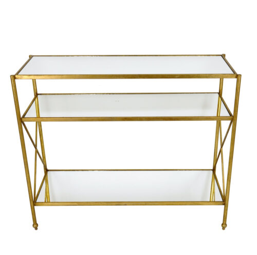 Alan Gold Console Table with 3 Shelves - Celline Home