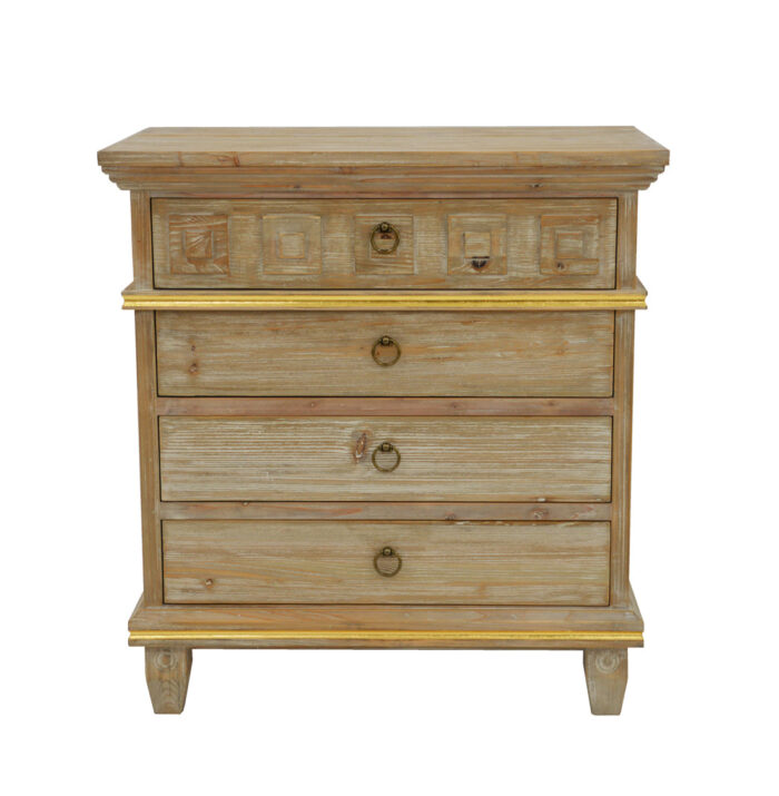 Donatello Wood Nightstand- Celline Home