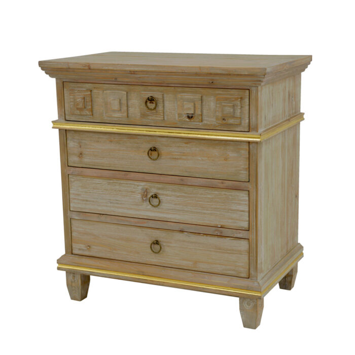 Donatello Wood Nightstand- Celline Home