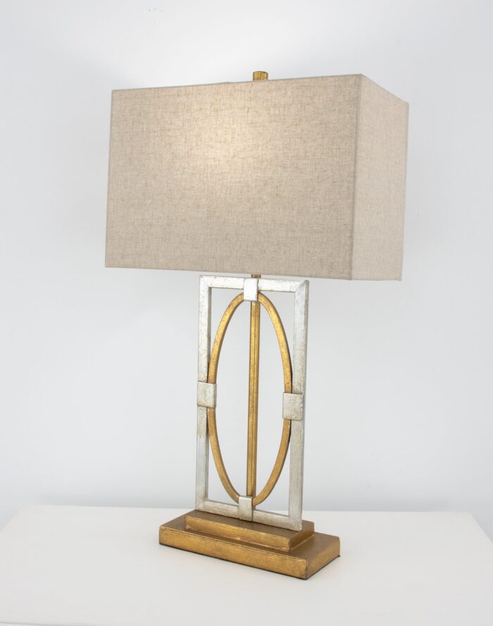 Fancey Silver and Gold Table Lamp- Celline Home