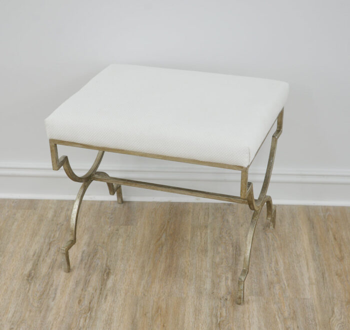 Gerald Small Silver Bench- Celline Home