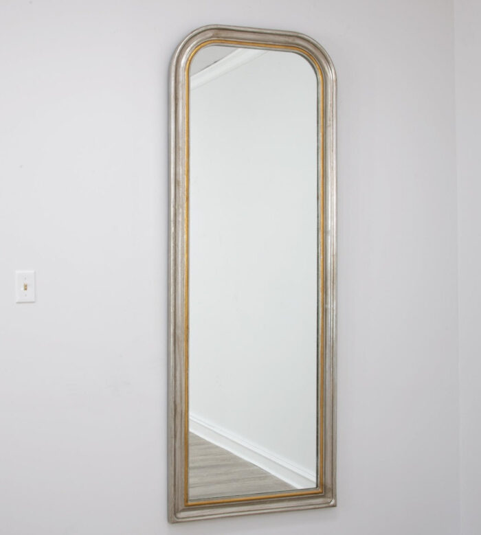 Isla Silver Gold Louis Philippe Floor Mirror- Celline Home