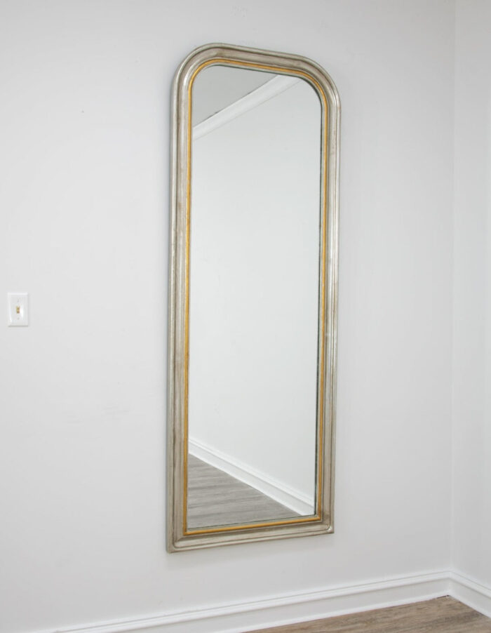 Isla Silver Gold Louis Philippe Floor Mirror- Celline Home