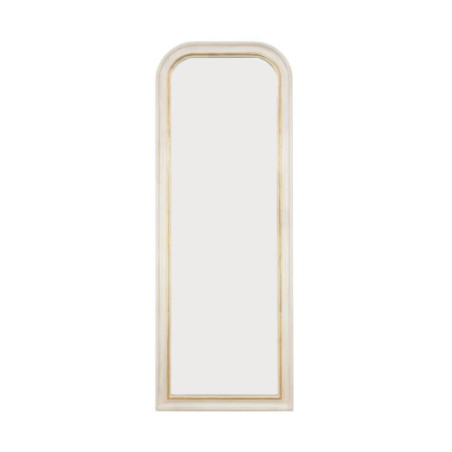 Isla White Gold Louis Philippe Floor Mirror