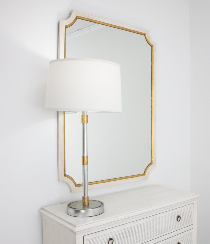 Ivian Silver and Gold Table Lamp- Celline Home