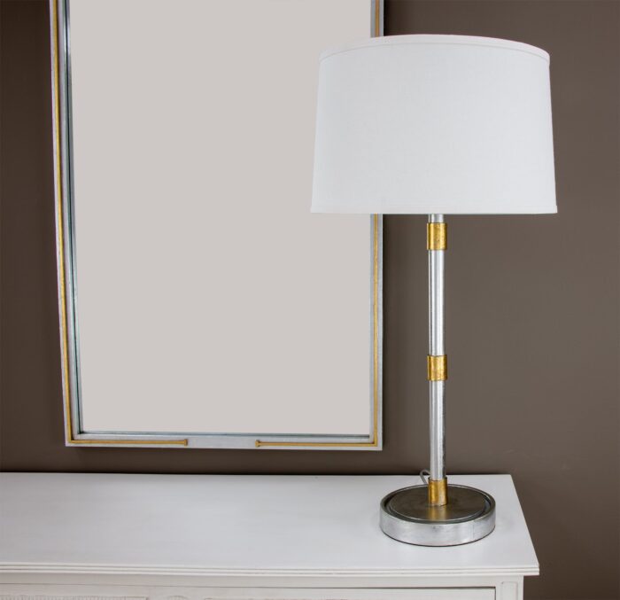 Ivian Silver and Gold Table Lamp- Celline Home