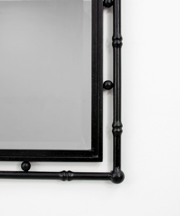 Jamison Black Bamboo Mirror