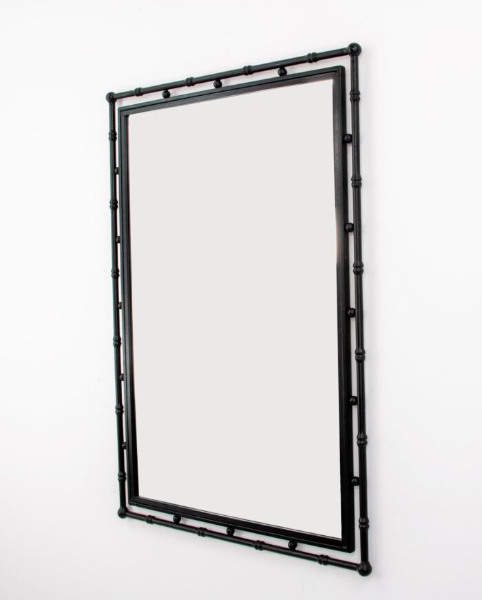 Jamison Black Bamboo Mirror