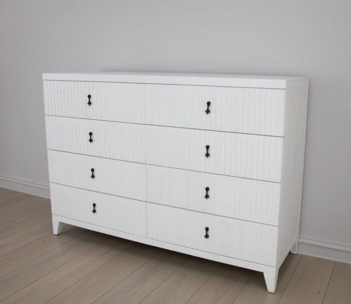 Kara Large White Dresser- Celline Home