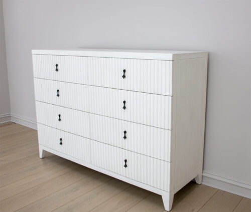 Kara Large White Dresser- Celline Home