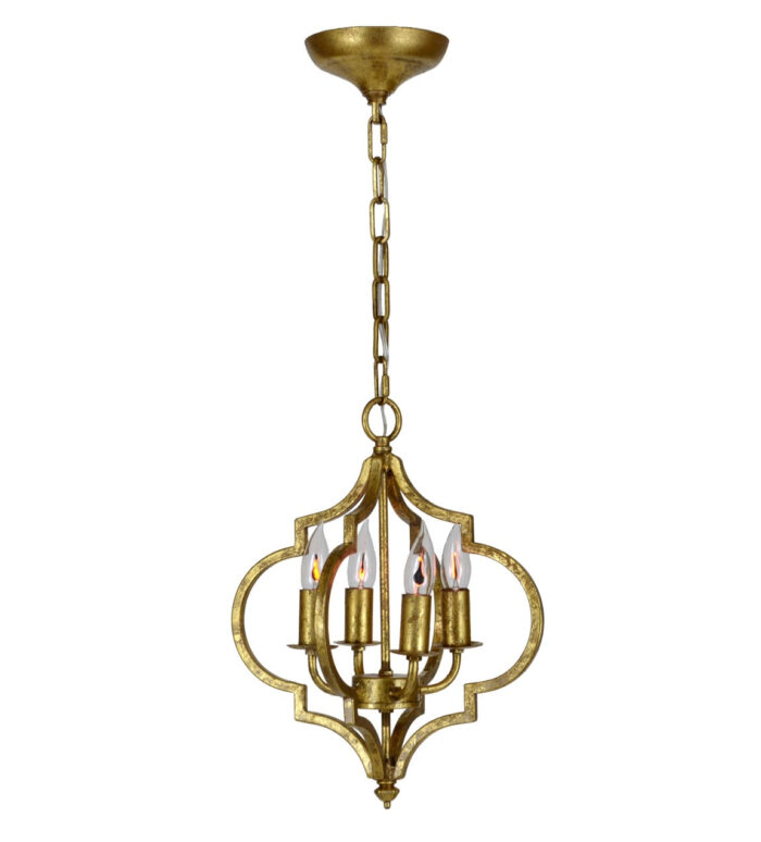 Marissa 4 Light Gold Pendant - Celline Home