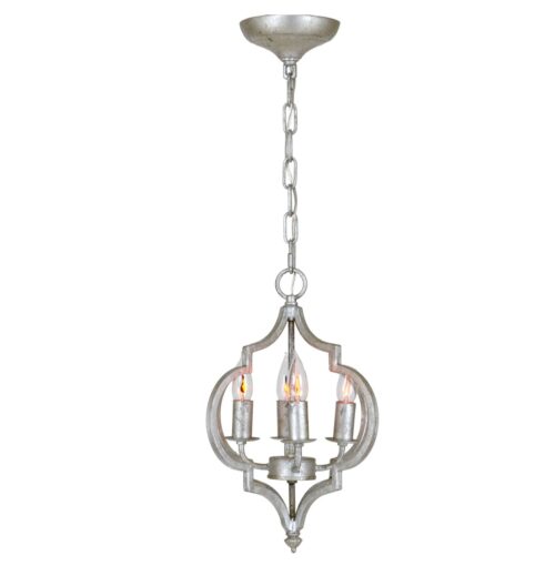 Marissa 4 Light Silver Pendant - Celline Home