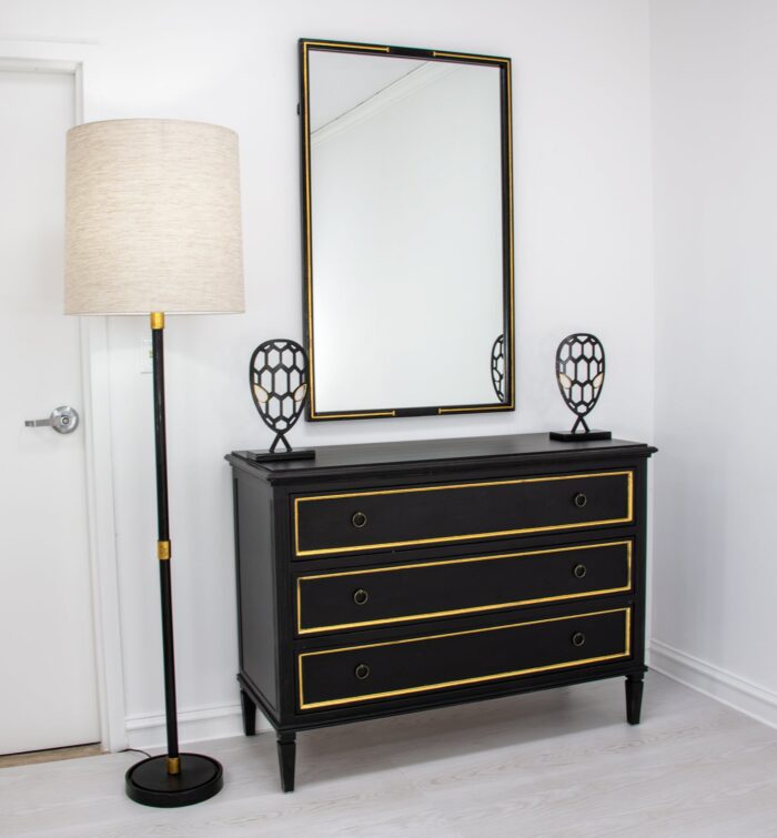 Lauren Black and Gold Chest