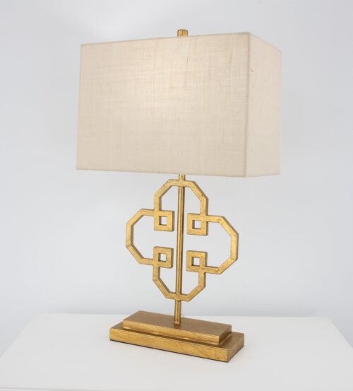 Lilu Gold Leaf Table Lamp- Celline Home