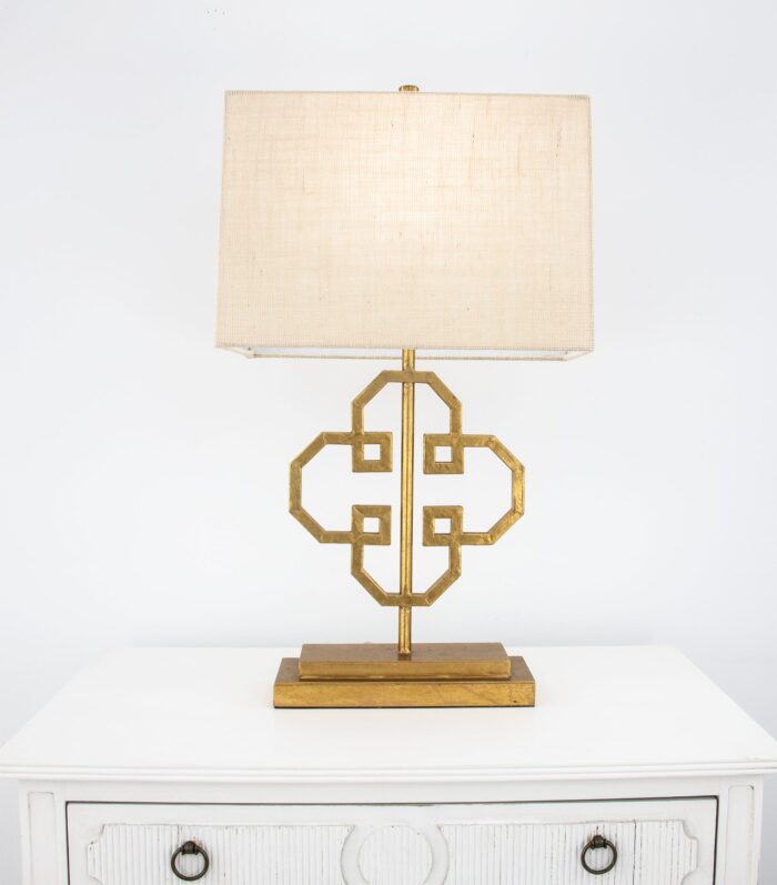 Lilu Gold Leaf Table Lamp- Celline Home