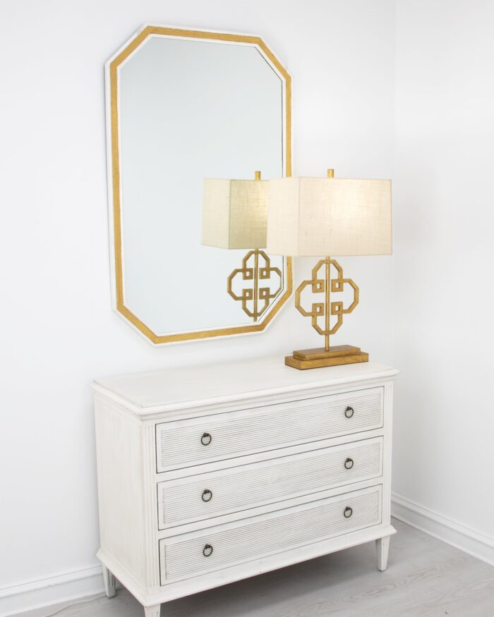 Lilu Gold Leaf Table Lamp- Celline Home