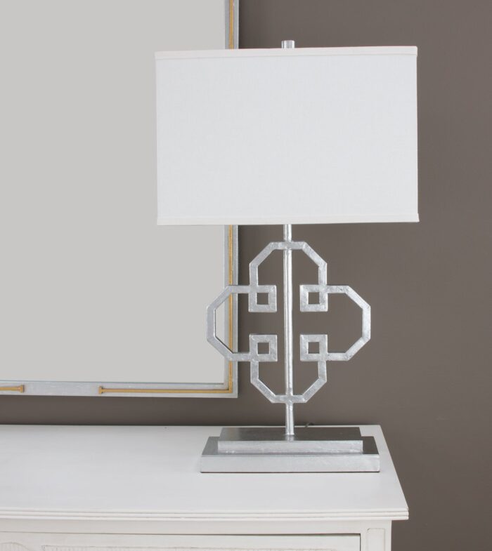 Lilu Silver Leaf Table Lamp - Celline Home