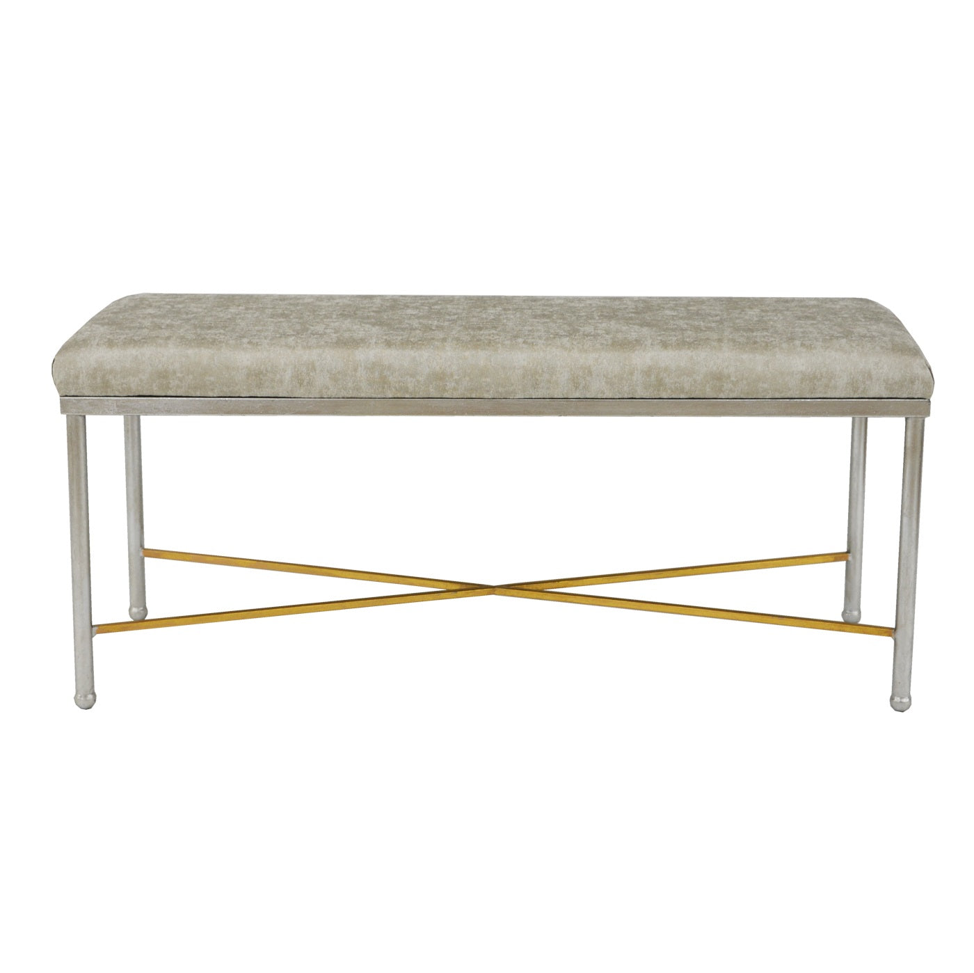 Luke Silver and Gold Bench- Celline Home