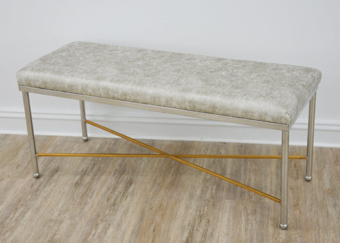 Luke Silver and Gold Bench- Celline Home