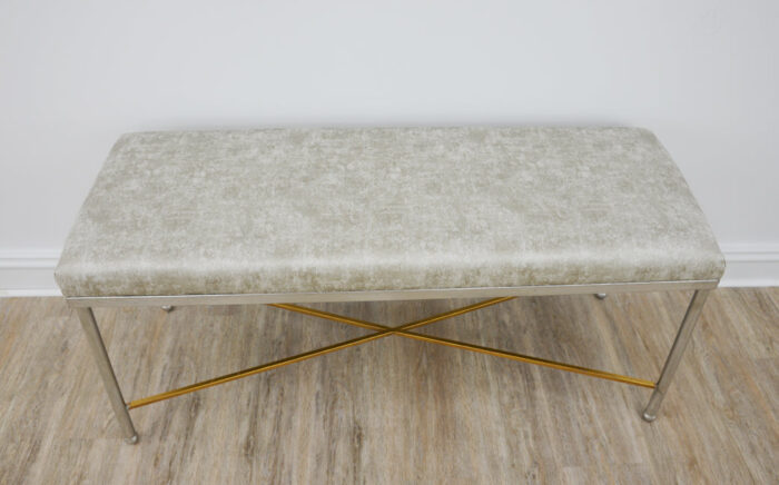 Luke Silver and Gold Bench- Celline Home