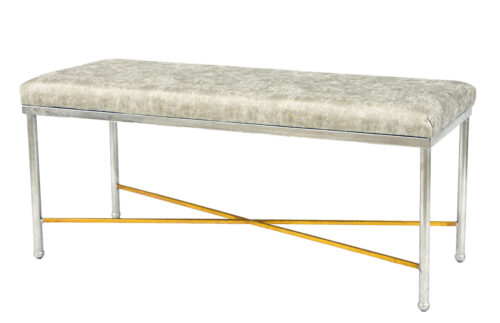 Luke Silver and Gold Bench- Celline Home