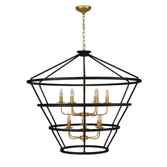 Massive 12 Light Large Chandelier- Celline Home