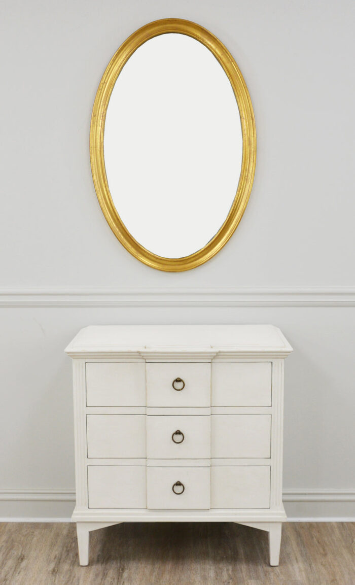 Macon Oval Gold Mirror- Celline Home