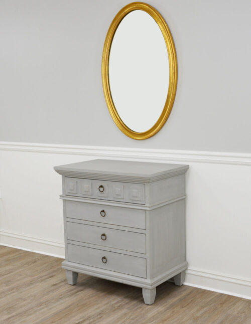 Macon Oval Gold Mirror- Celline Home