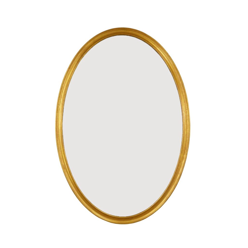 Macon Oval Gold Mirror- Celline Home