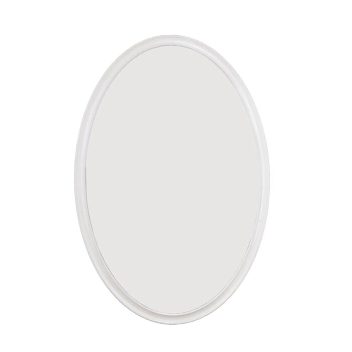 Macon White Oval Mirror- Celline Home