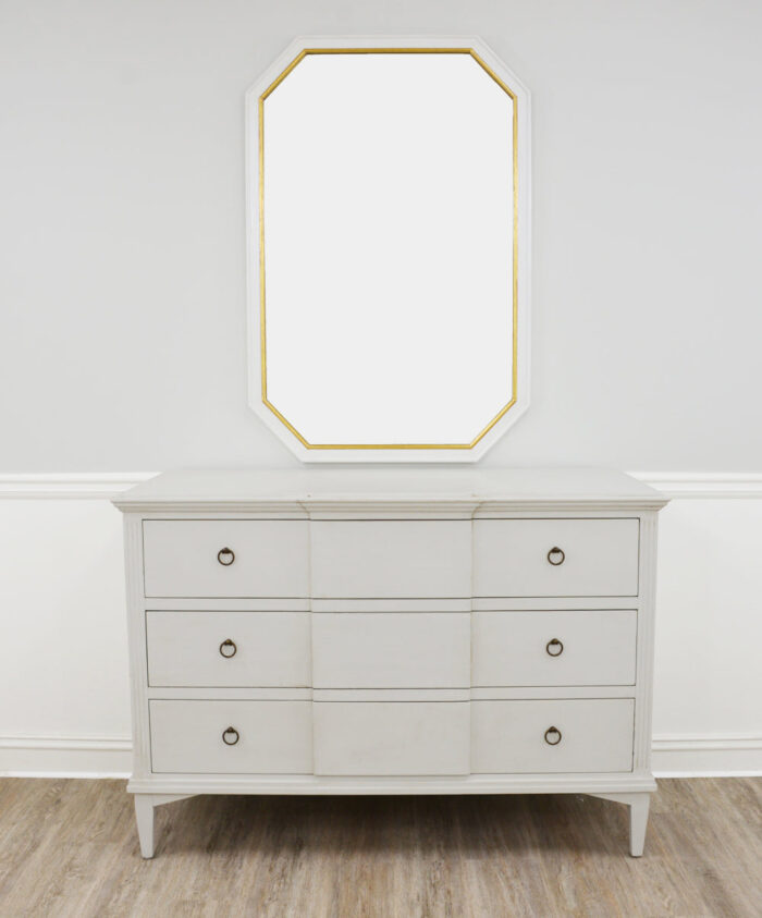 Lunar White Dresser by Celline Home