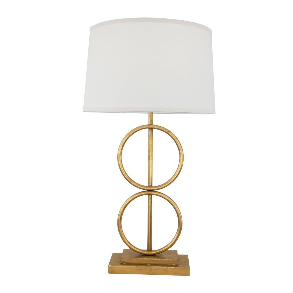 Olympus Gold Leaf Table Lamp- Celline Home