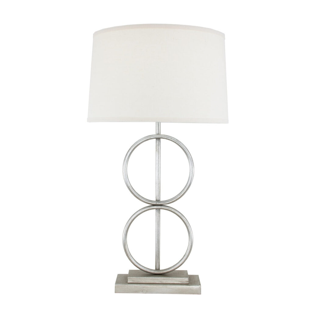 Olympus Silver Leaf Table Lamp- Celline Home