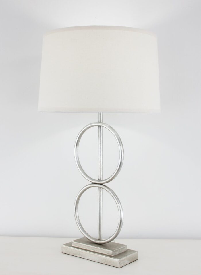 Olympus Silver Leaf Table Lamp- Celline Home