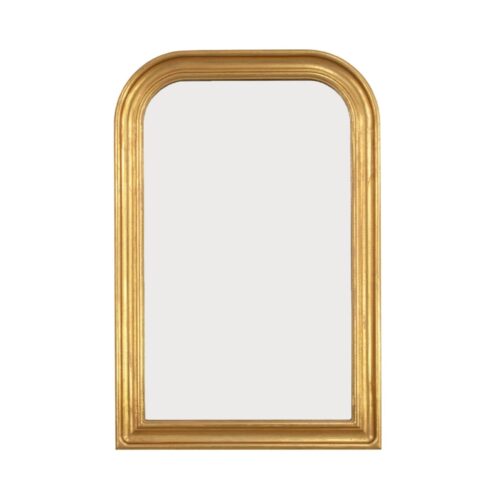 Ova Gold Leaf Louis Philippe Mirror- Celline Home