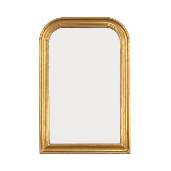 Ova Gold Leaf Louis Philippe Mirror- Celline Home