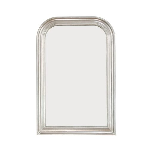 Ova Silver Leaf Louis Philippe Mirror- Celline Home