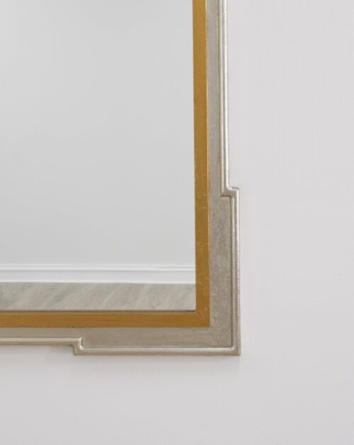 Pari Silver and Gold Wall Mirror-Celline Home