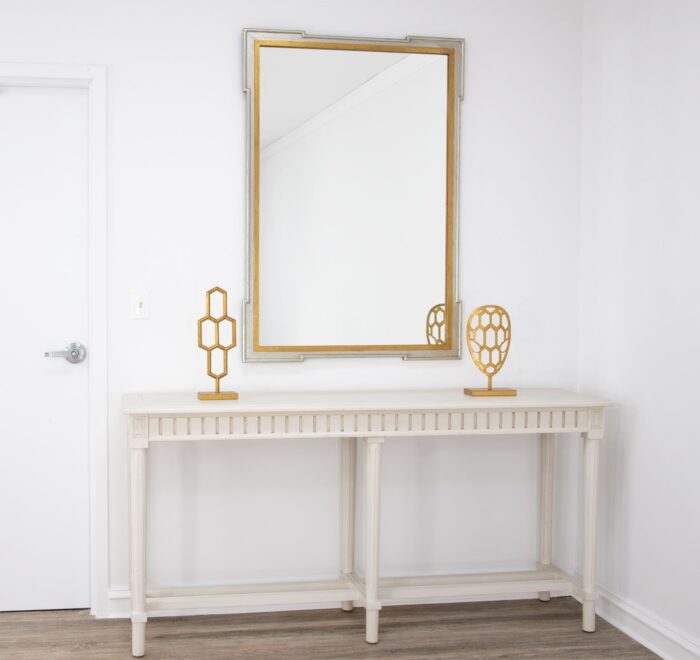 Pari Silver and Gold Wall Mirror-Celline Home