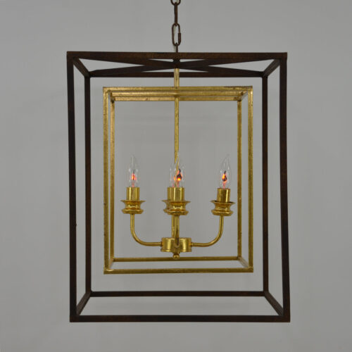 Sarah 4 Light Brown and Gold Fixture- Celline Home