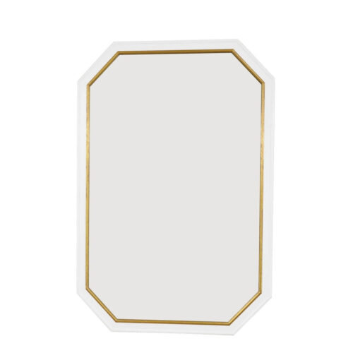 Selina White and Gold Wall Mirror- Celline Home