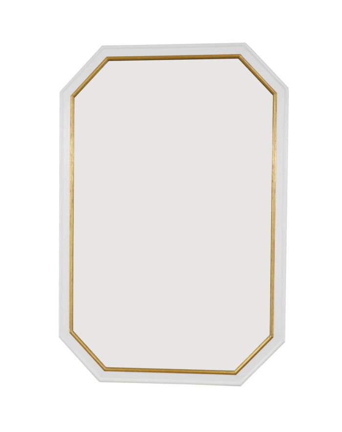 Selina White and Gold Wall Mirror- Celline Home