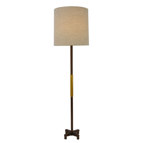 Seline Brown and Gold Floor Lamp- Celline Home